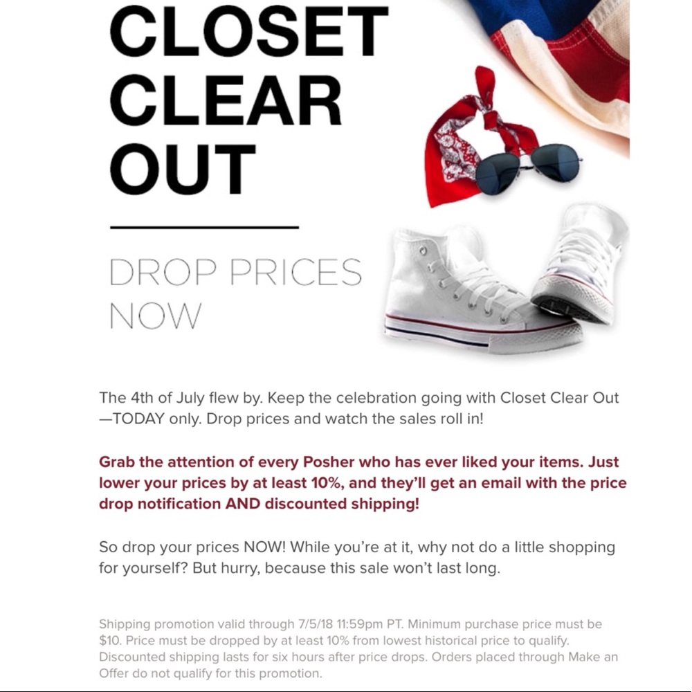 1 DAY FLASH SALE FOR CLOSET CLEAR OUT! 💕